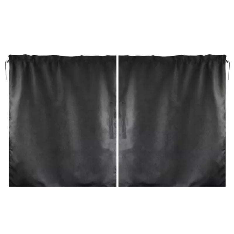 Car Privacy Curtains Universal Divider Curtain Between Rear Seat Auto Blackout Sun Shades Side Window Covers