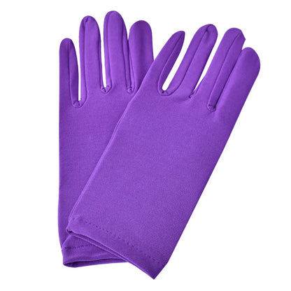Woman Gloves Work Gloves Milk Silk Gloves Solid Color Non-Slip Household Gloves Breathable Serving Waiters Mittens