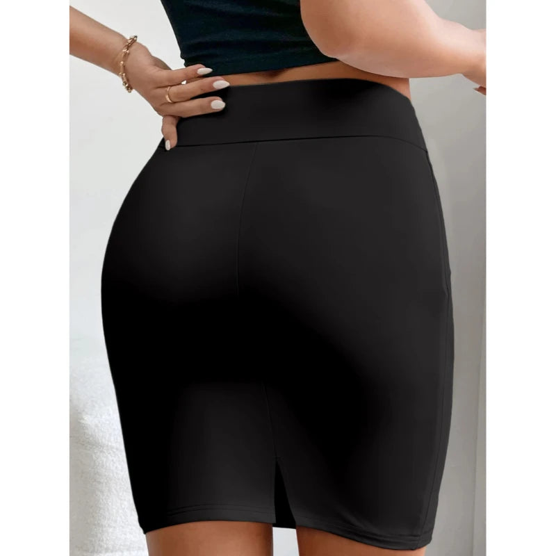 Women's Skirts Everyday Commuter Solid Colour Halter Skirts Trendy Wear Essentials For Office Daily Commuter Wear
