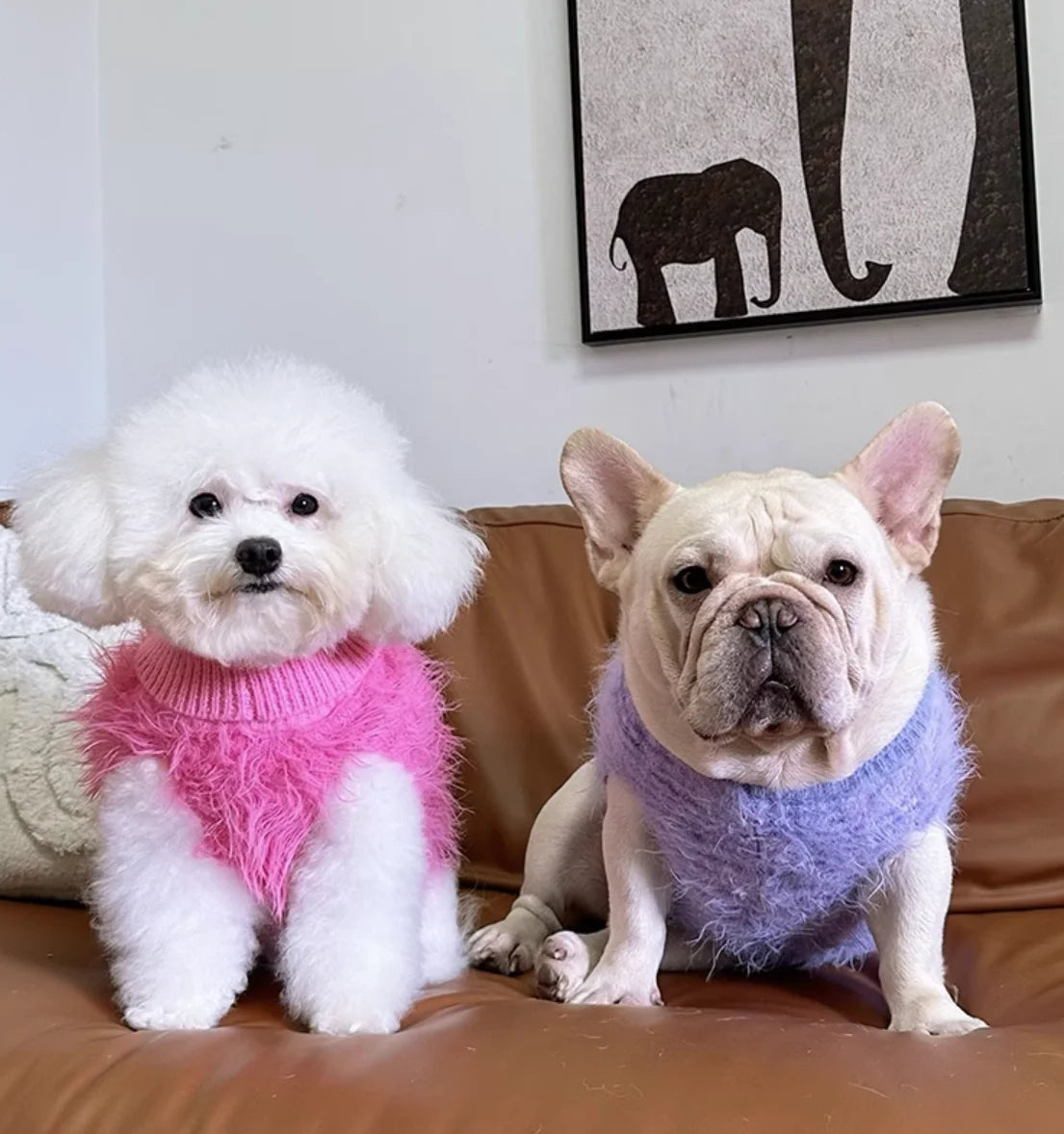 Autumn and winter pet dog clothing: faux fur fleece vest for French Bulldogs, Schnauzers, Shih Tzus, and other small dogs.