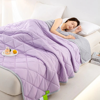 Grade A Breathable Cooling Quilt Thin Cool Comforter Summer Blanket  Soft Airable Air Conditioner Comforter of Lightweight Duvet