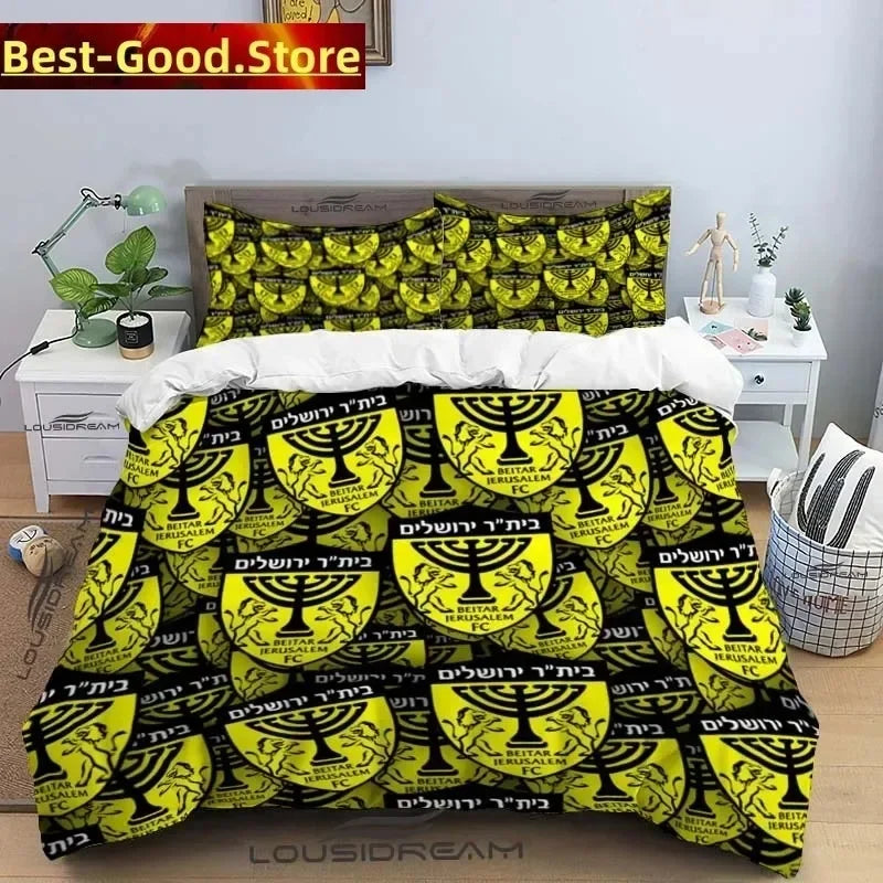 Beitar Jerusalem Fc All Season Twin Bedding Set 3 Piece Comforter Set Bed Duvet Cover Double King Comforter Cover Home Textile