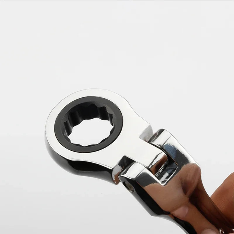 Ratchet Wrench 8-24mm Metric Combination Wrench Flex Head Ratcheting Wrench Chrome Vanadium Steel Spanner Quick Repair Tool