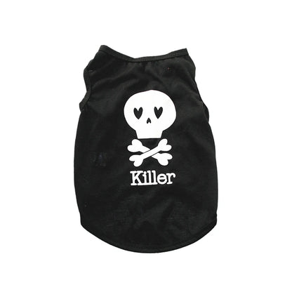Summer Pet Clothing for Cats 100% Cotton Cat Puppy Vest Cool Breathable Print Sphynx Cat Clothes Kitten Pajamas ropa para gatos