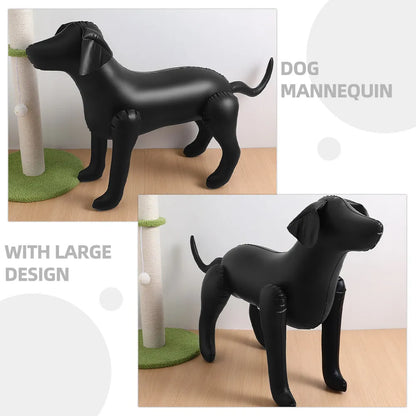 2Pcs Pet Clothing Display Dog Mannequins PVC Standing Dog Apparel Display for Shops Mannequins Standing Models