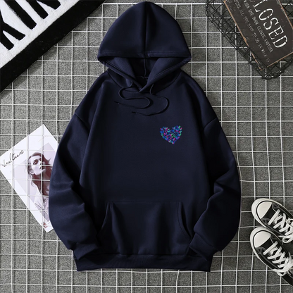 A Simple Depiction Of Love Printed Women Hooded Graphic Funny Hoodies O-Neck Loose Casual Tops Sport Street Fashion Sweatshirt