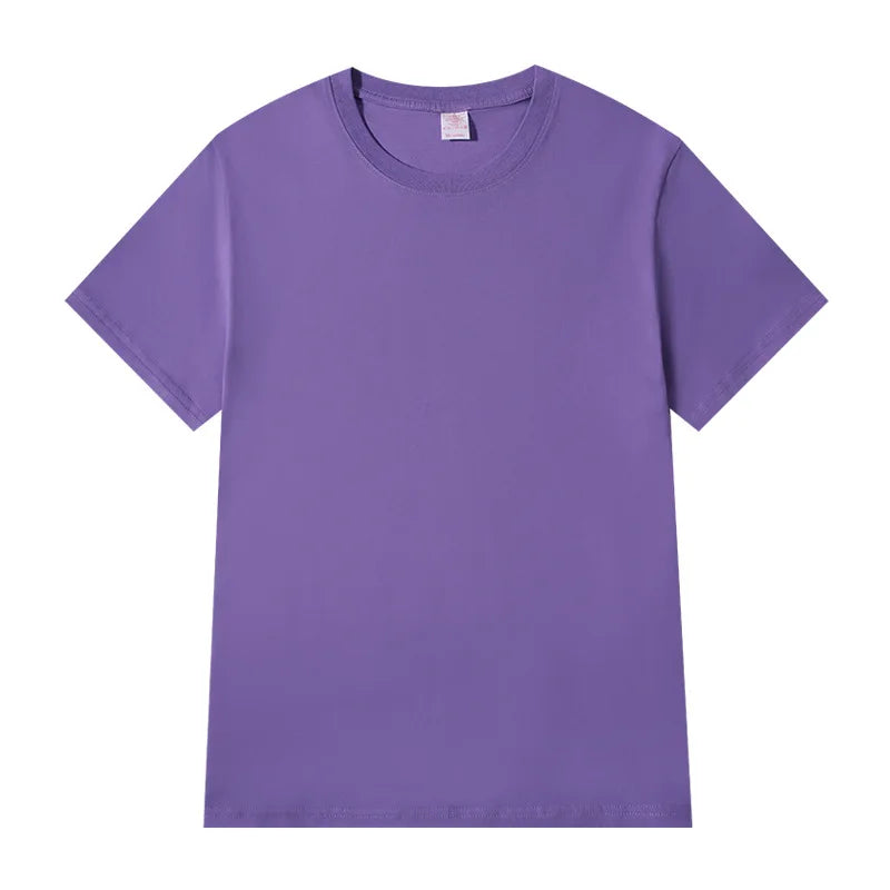 Women T-shirts 2025 Tops Solid Short Sleeve Loose O-neck  Cotton Casual Ladies Shirts Harajuku Korean Summer Woman Tshirts