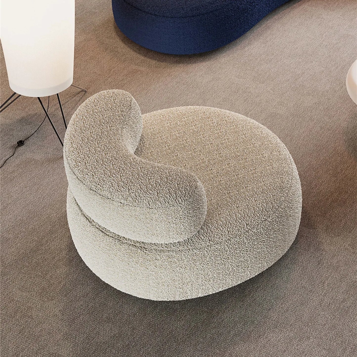 Modern Sofa Living Room Modular Section Corner Fabric Velvet Cloud Convertible 3 Seat Sofa