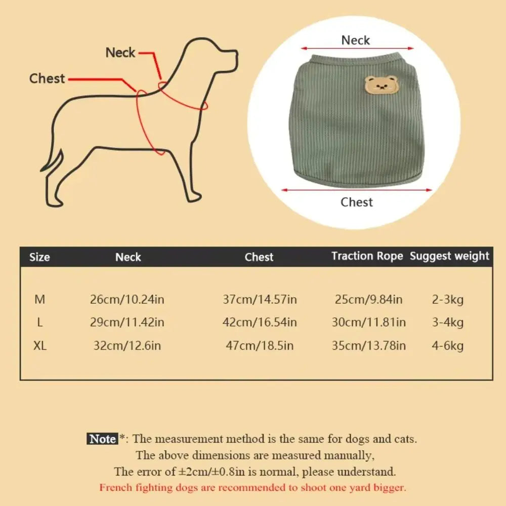 Cute Waffle Dog Clothes Breathable Thin Pet Cat Clothing Sweat-absorbent Solid Color Dog T-shirt