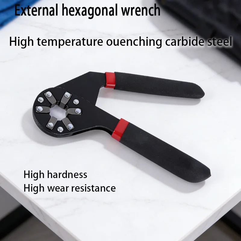 Magic Wrench 6 Inch 8 Inch Multi-purpose Hexagonal Alloy Steel Manual Clampable Movable Hexagonal Wrench hand tool wrench
