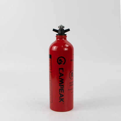 CAMPEAK Liquid Fuel Bottle Can 1L Red Water Bucket for Outdoor Camping with Safety Valve