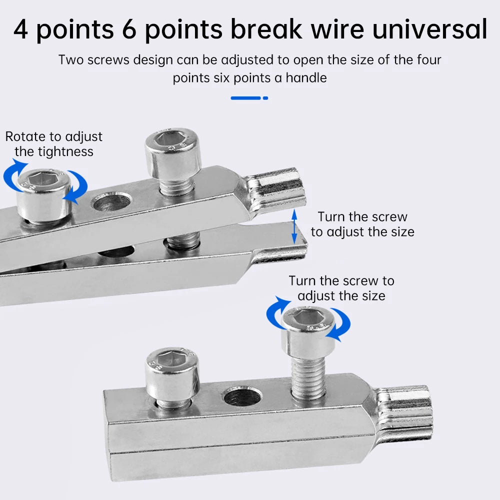 4 Points 6 Points Stripped Screw Extractor Set Broken Wire Universal Remover Screw Removal Multifunctional Tool for Bolt Pipes