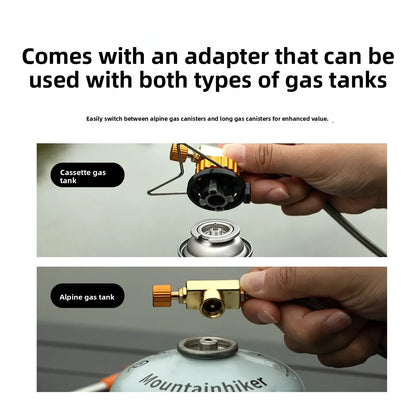 MOUNTAINHIKER Camping Stove 4200W High Power Split Foldable Portable Gas Butane for Outdoor Backpacking Hiking Cooking