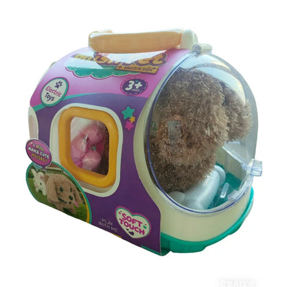 New Electronic Pet Dog Toy Walking Interactive Dog Plush Doll Toys Vibrating Automatic Moving Electric Puppy Gift For Baby Kids