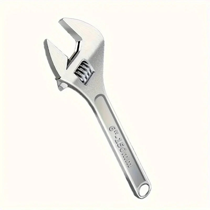 6 Inch/10 Inch Adjustable Wrench With Wide Handle, Perfect For Plumbing, Home And Garage Applications