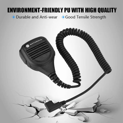 3.5mm Headphone Jack Speaker mic Walkie talkie Radio Hand Microphone with Steel Belt Clip For