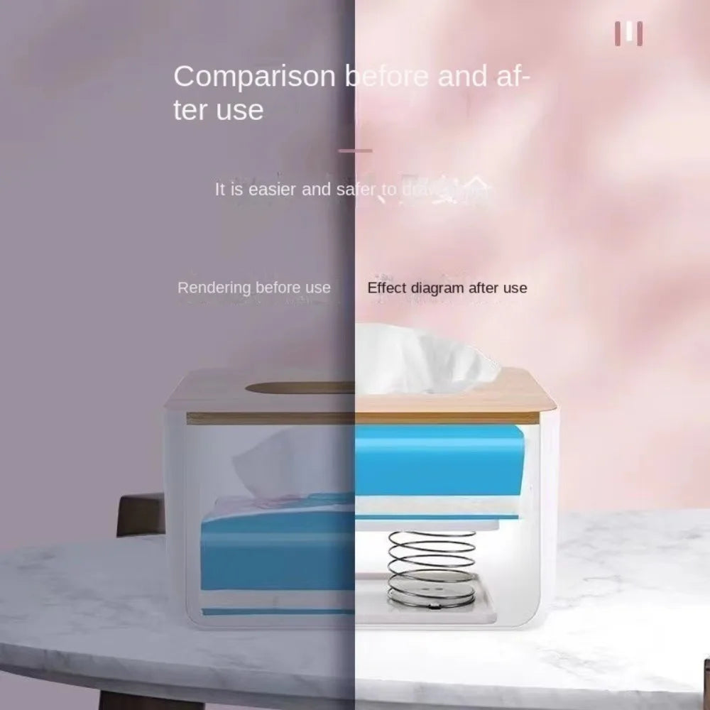 Creative Plastic Paper Towel Spring Pallet Practical High Elasticity Spring Tissue Box Bottom Paper White Double Springs