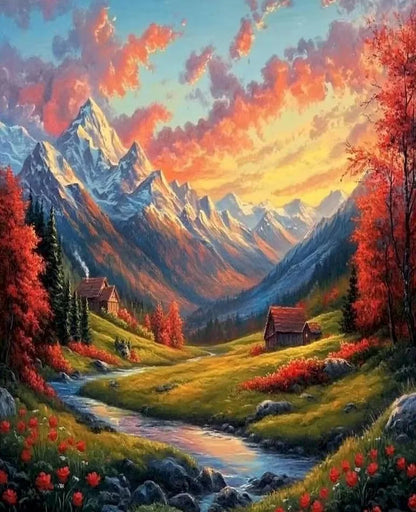 Diamond Painting  Accessories Landscape Scenery Diamond Mosaic Handmade Art Exquisite Gift Home Decor