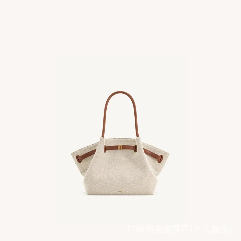 JW PEI HANA Tote Bag Dumpling Bun Small Women's Shoulder Crossbody Bag High Quality Handheld Small Bag Women'sMedium Faux Suede