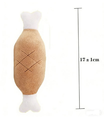 Dog Squeaky Toys Plush Animal Fruit Food Toy Durable Chew Interactive Toys Small Medium Dogs Cats Puppy Pet Supplies