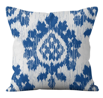 Modern Fashion Nordic Sofa Simple Cushion Cover Living Room Decoration Pillow Cover Navy Blue Geometric Pillow Cover