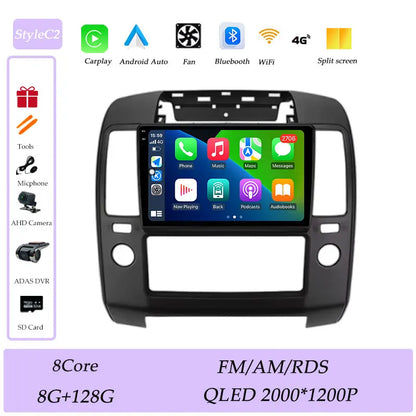 GPS Navigation for Nissan Navara 2006 - 2012 CarPlay Car Radio Video Audio Multimedia Player DSP Stereo Bluetooth  QLED Screen