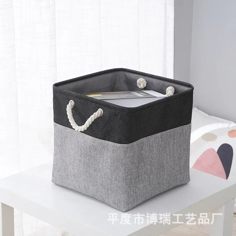 Storage Bin Multifunctional Organizer Basket for Toys and Daily Supplies in Bedroom and Living Room