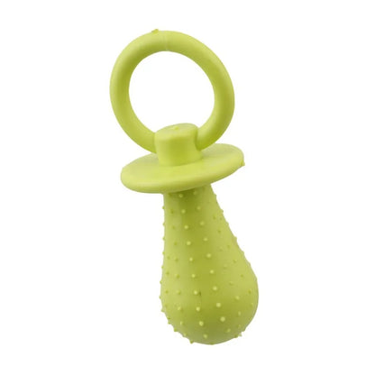 Pet Rubber Pacifier Dog Toy Interactive Rubber Soother Pet Dog Cat Puppy Elasticity Teeth Dog Chew Toys Tooth Cleaning Toy B2
