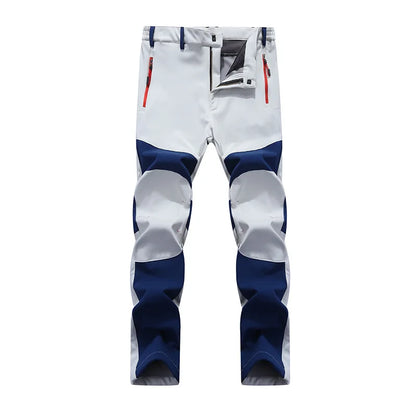 Workwear Pants Men Winter New Men's Thermal Softshell Pants Winter Windproof Waterproof Outdoor Jogging Sports Cargo Pants Man