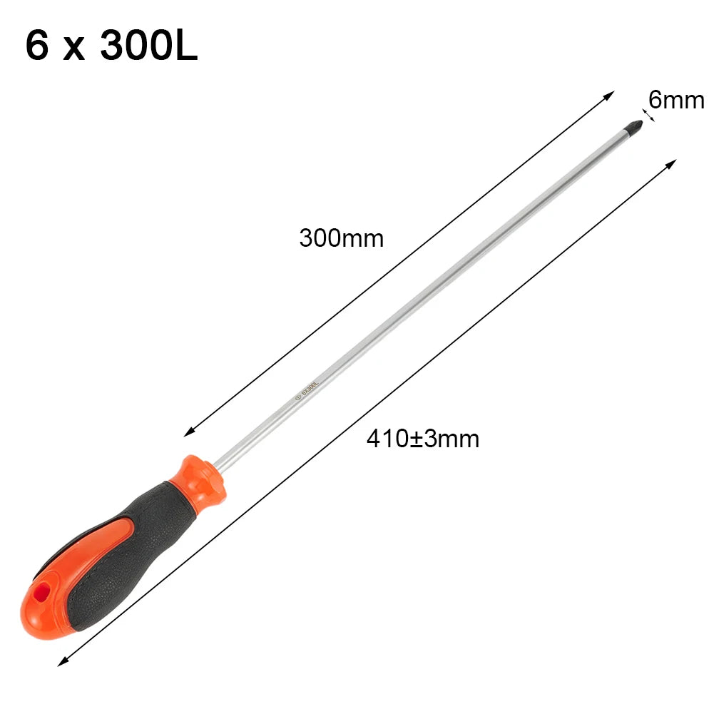 12Inch Long Slotted Cross Screwdriver Screwdriver With Rubber Handle Herramientas Ferramentas Multimeter Multitool Detector