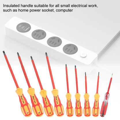 Magnetic Screwdriver Set For Electrician Hand Tools Insulated Multifunctional Phillips Slotted Bits