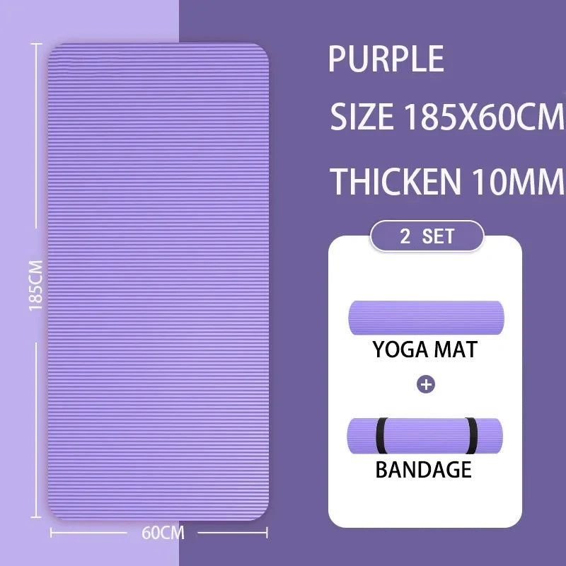 10MM/15MM/20MM Thick Yoga Mat Anti-skid Sports Fitness Mat  Comfort Foam Yoga Matt for ExerciseYoga and Pilates Gymnastics Mat