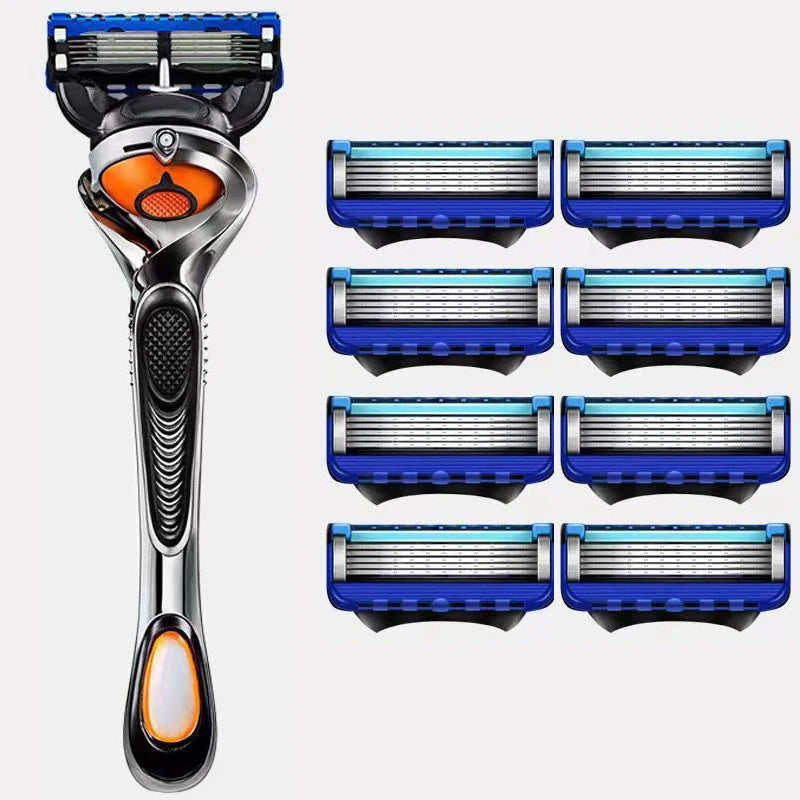 5-layer shaving blade, five manual shaving blade, imported blade, universal replacement blade head, men's cleaning and washing
