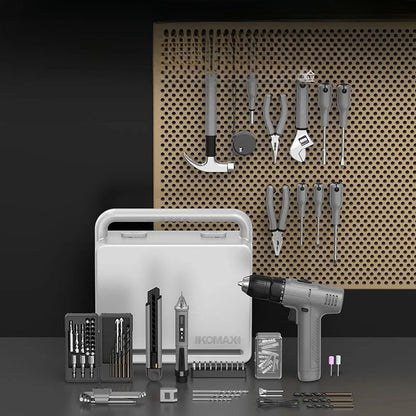 Multi-functional Power Tool Set Electrician Repair Tools Set Screwdriver Impact Drill Tools Organizer Hardware DIY Hand Toolkit