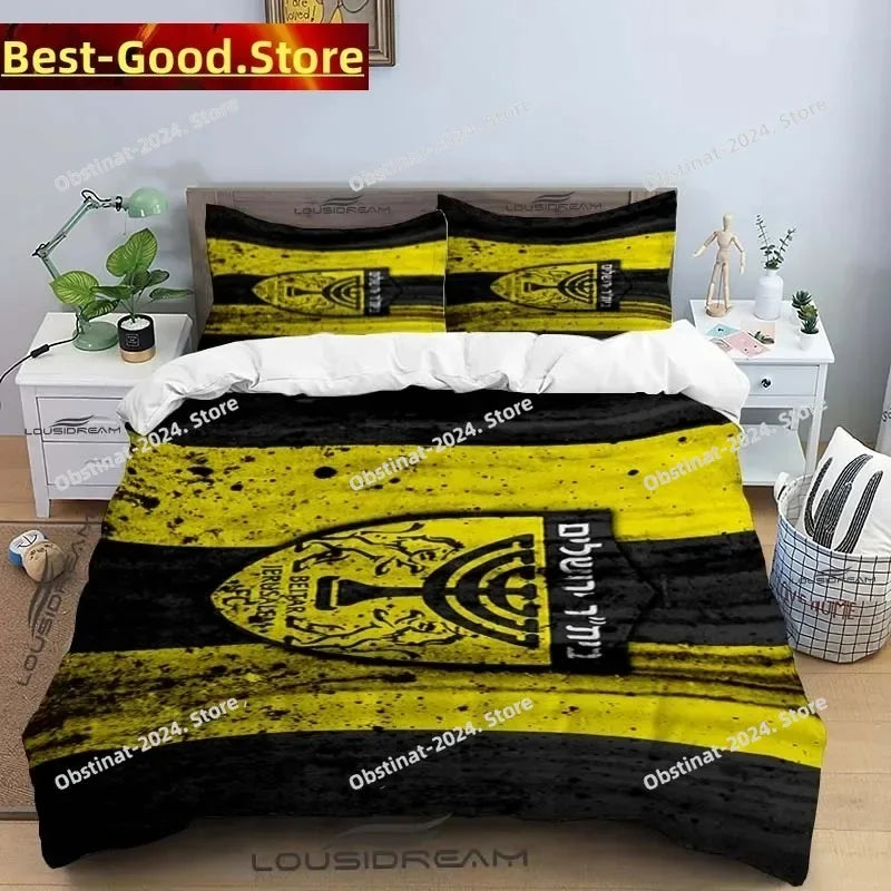 Beitar Jerusalem Fc All Season Twin Bedding Set 3 Piece Comforter Set Bed Duvet Cover Double King Comforter Cover Home Textile