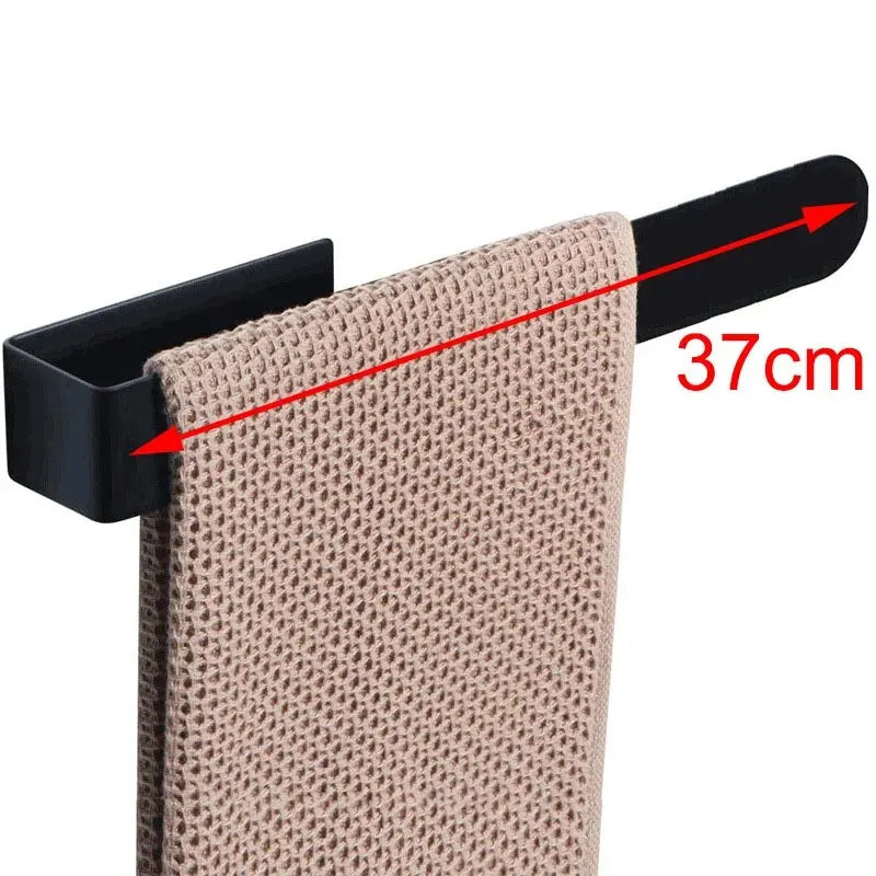 Towel Rack Non-punched Towel Rack Bathroom Rack Self-adhesive Bathroom Kitchen Towel Hand Towel Rack Household Items