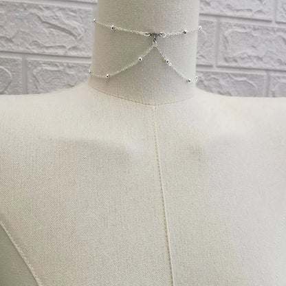 Metal Body Bust Chain Jewelry for Women Sexy Style Hollow Bikini Ladies Breast Crystal Body Chain Decoration Fashion Jewelry