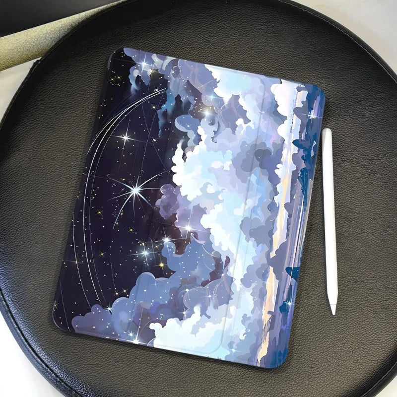 Smart Cover Case for Ipad 6th Generation Case Ipad 2017 10.5 Inch Ipad Mini6 8.3 Pro 11 2nd 3rd 4th Anime Landscape Tablet Cover
