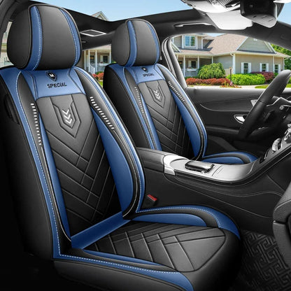 New Upgraded Car Seat Cushion, New Fully Enclosed Car Seat Cover, All Season Universal Small Car Seat Cover, Leather Seat Cover