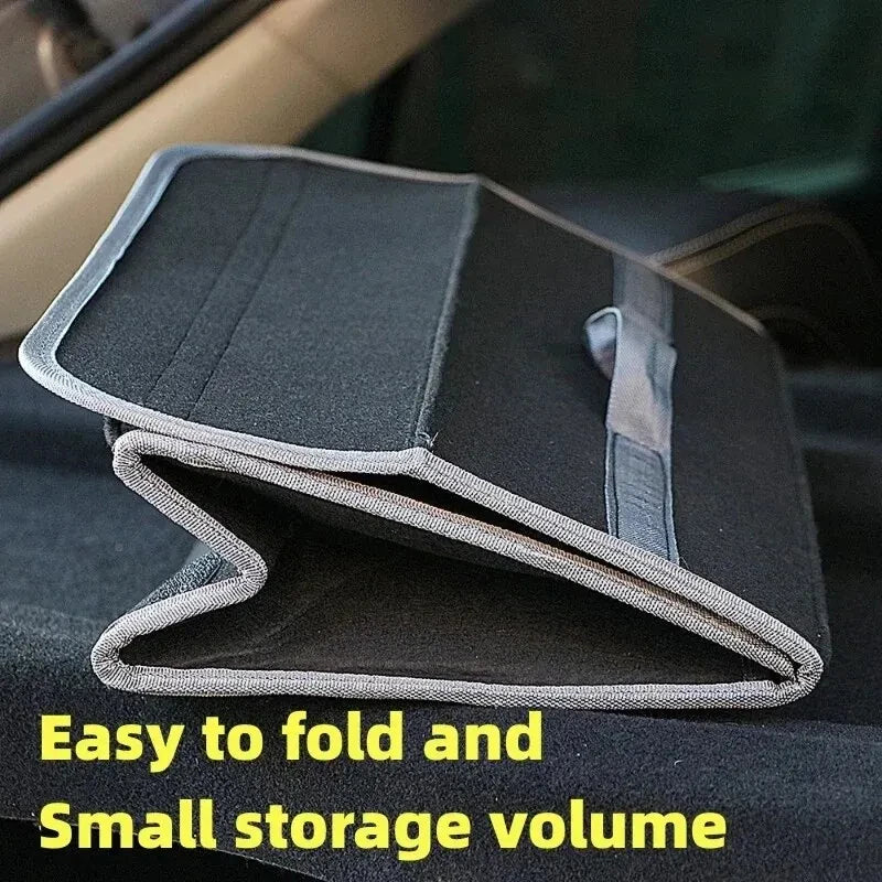 Car Trunk Organizer Soft Felt Storage Box Homefish Large Anti Slip Compartment Boot Storage Organizer Tool Car Storage Bag