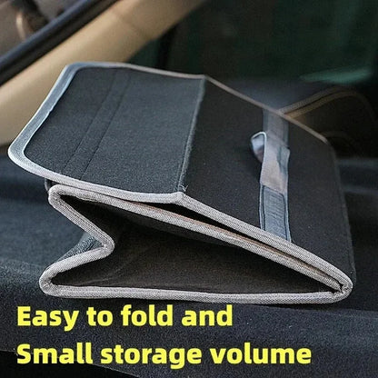Car Trunk Organizer Soft Felt Storage Box Homefish Large Anti Slip Compartment Boot Storage Organizer Tool Car Storage Bag