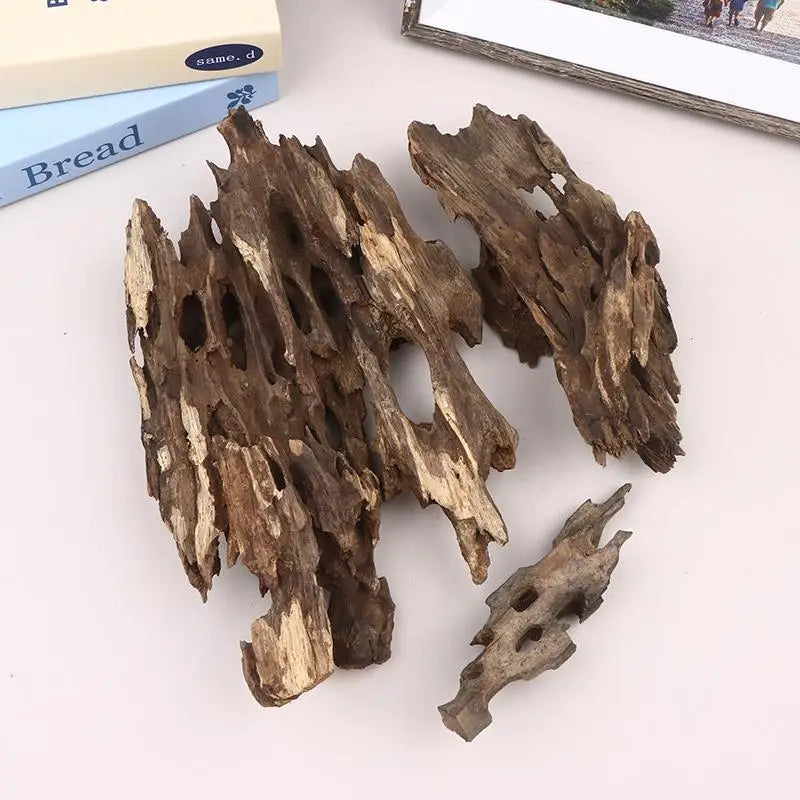New Wood Aquarium Decor, Driftwood Water Feature Ornamental Accessories For Fish Tanks With Natural Holes Suitable For Shrimp