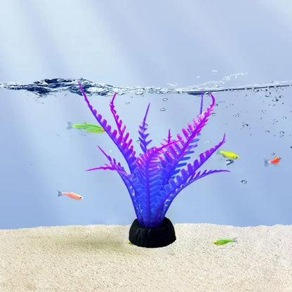 Vibrant Artificial Seaweed Aquarium Plants - Diverse & Lifelike Fish Tank Landscaping Decor