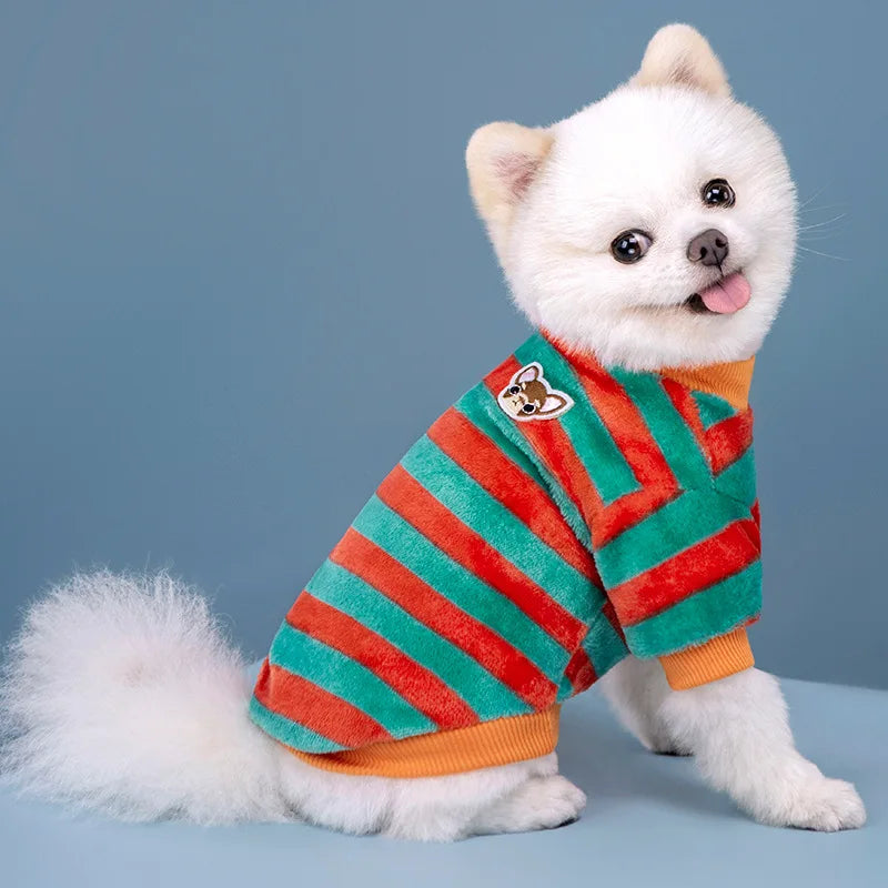 Warm Dog Clothes for Small Dogs Soft Fleece Cat Dogs Clothing Pet Puppy Winter Costume Cats Chihuahua Yorkie