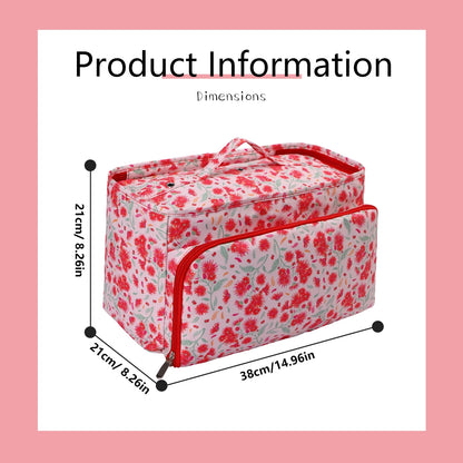 QZLKNIT Hot Sale Yarn Storage Bag with Dandel Waterproof Sewing Accessories Storage Bags Square Knitting Tote Bag Christmas Gift