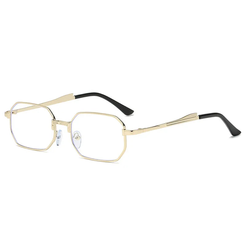 Narrow Sunglasses for Men Fashion Rectangle for Women Metal Luxury Brand Classic Sun Glasses