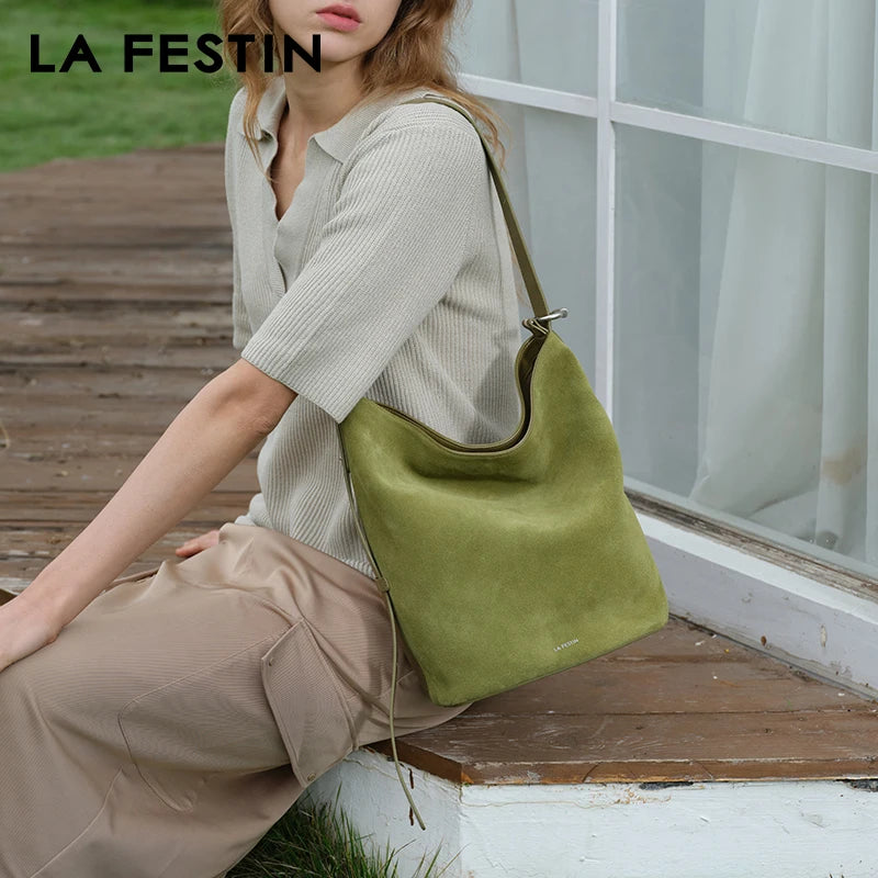 LA FESTIN Original Brand Shoulder Bag Designer Luxury Bag Bucket Bag Crossbody Bag Handbag Women Autumn and Winter Bags