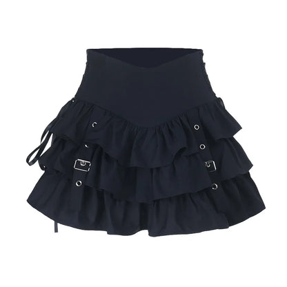 Dark Gothic Vintage Shirt Women's Off-the-shoulder Bell-sleeve Halter Top Y2K Harajuku Sexy Long-sleeve Top Lady Sets
