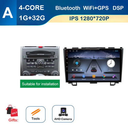 9 inch GPS Navigation for Honda CRV CR-V 3 2007 - 2011 Android System Car Radio Multimedia Player Touch Screen 4G BT Auto Tools