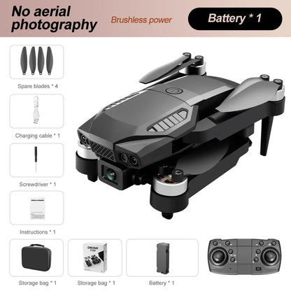 F198 Brushless Drone Optical Flow Positioning Dual Camera Aerial Quadcopter Remote Control Aircraft New Year Children's Toy